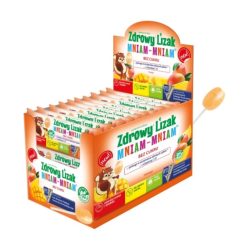 Zdrowy Lizak Mniam-Mniam mango kształt łezki, 40 sztuk
