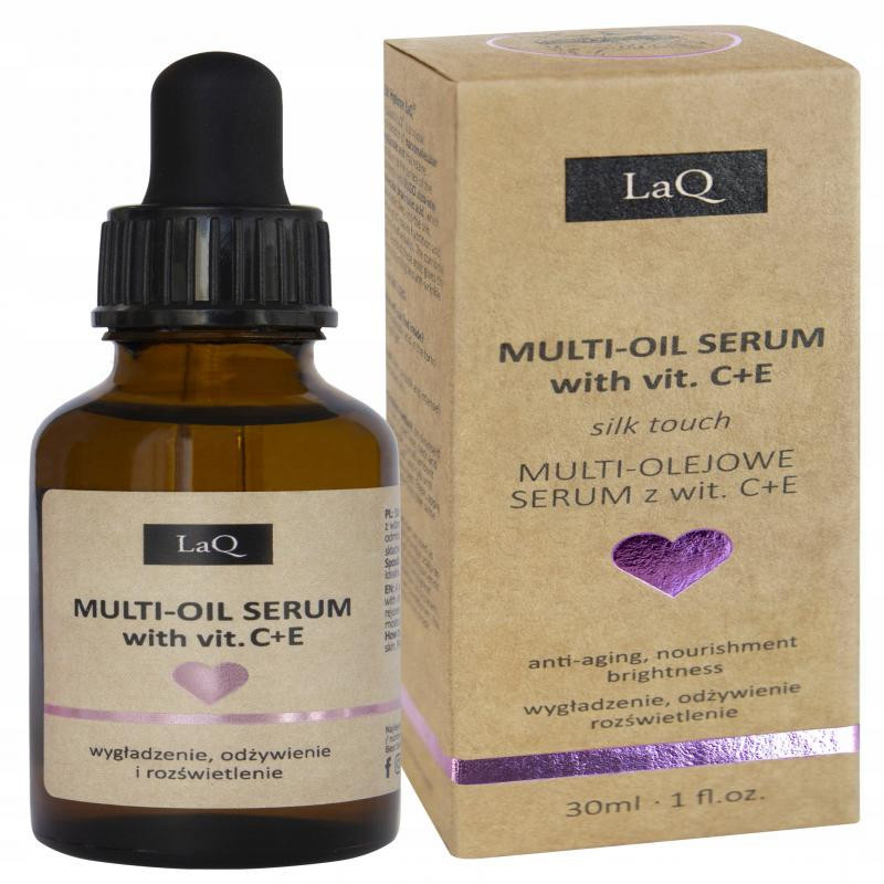 LaQ Multi-Oil Serum z witaminami C+E przeciwzmarszczkowe, 30ml