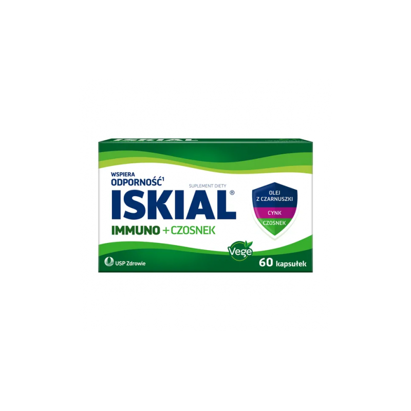 Iskial Immuno + czosnek, kapsułki, 60 szt.