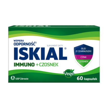 Iskial Immuno + czosnek, kapsułki, 60 szt.