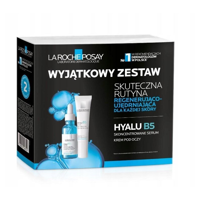 La Roche-Posay XMAS 2024 Hyalu B5 zestaw prezentowy serum, 30 ml + krem pod oczy, 15 ml