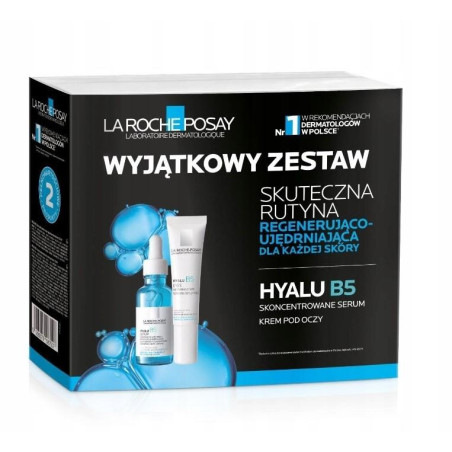 La Roche-Posay XMAS 2024 Hyalu B5 zestaw prezentowy serum, 30 ml + krem pod oczy, 15 ml