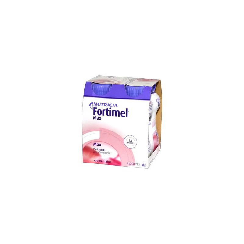 Fortimel Max, płyn o smaku truskawkowym, 4 x 300 ml