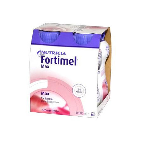 Fortimel Max, płyn o smaku truskawkowym, 4 x 300 ml