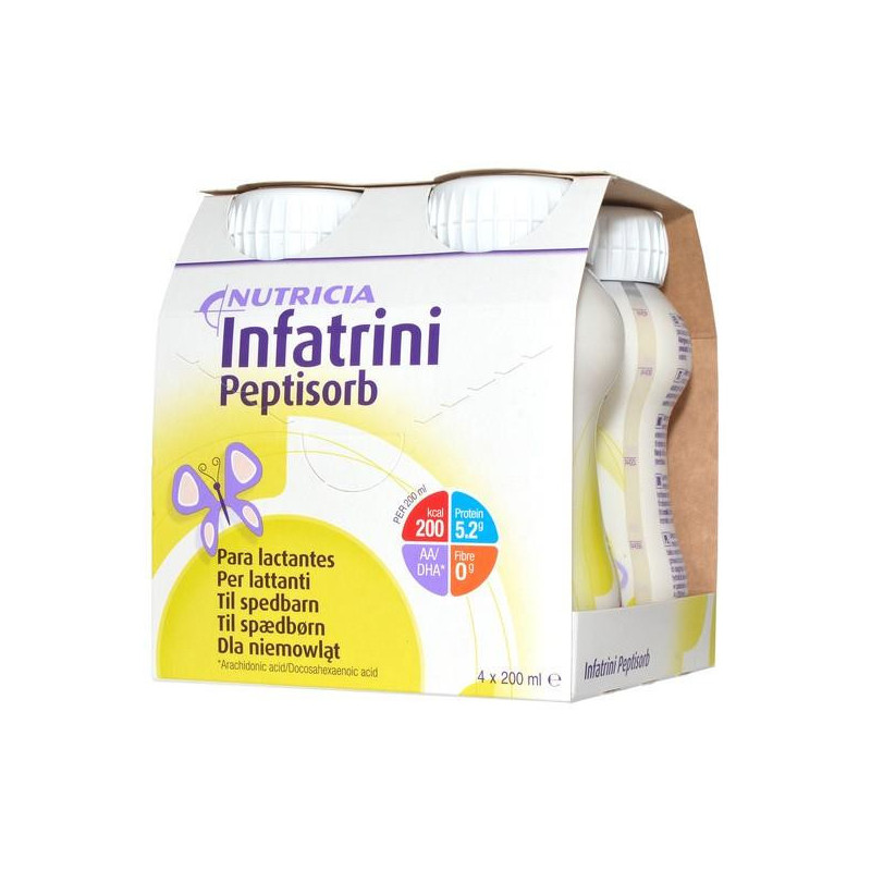 Infatrini Peptisorb, płyn, 4 x 200 ml