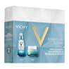 Vichy XMAS 2024 Mineral 89 Booster wzmacniająco-nawilżający, 50 ml + Krem nawilżająco-odbudowujący 100h bogaty, 50 ml