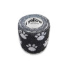YellowBAND bandaż kohezyjny czarny w łapki 5cm, 1sztuka