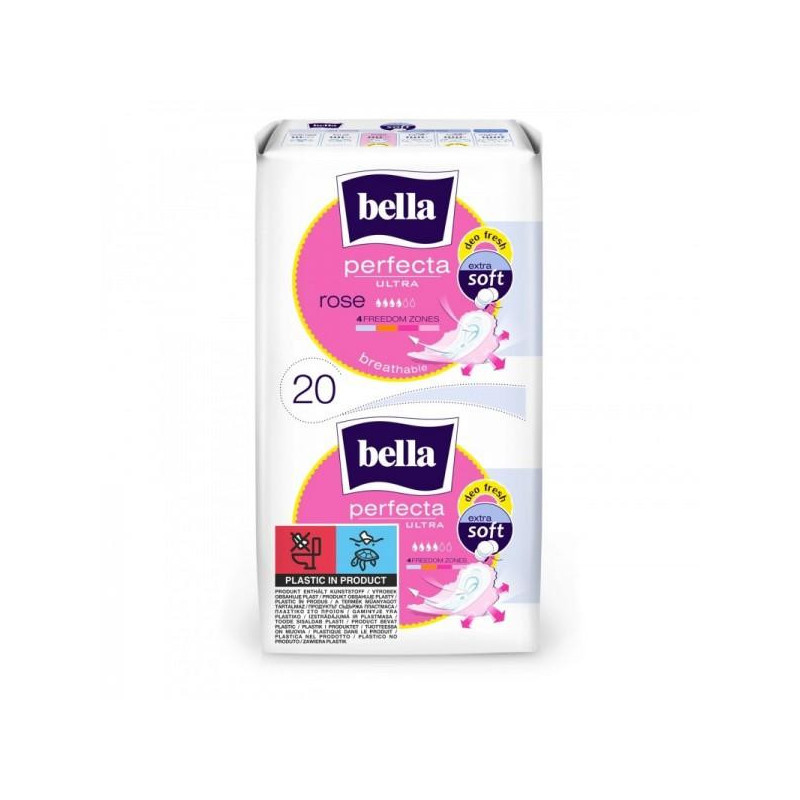 Bella Perfecta Ultra rose podpaski, 20 sztuk