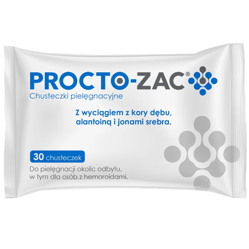 Procto-Zac chusteczki pielęgnacyjne, 30 sztuk