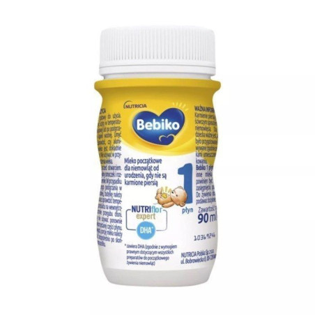 Bebiko 1 mleko od urodzenia, w płynie, RTF, 90 ml, 1 sztuka