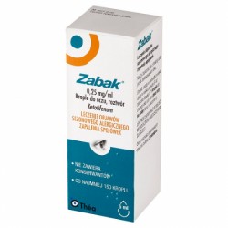 Zabak, (0,25 mg/ml), krople...