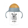 Akuku Bidon ze słomką 300 ml Miś 9 m+, 1 sztuka