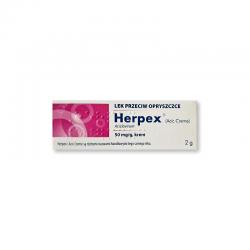Herpex 50 mg/g, krem, 2 g