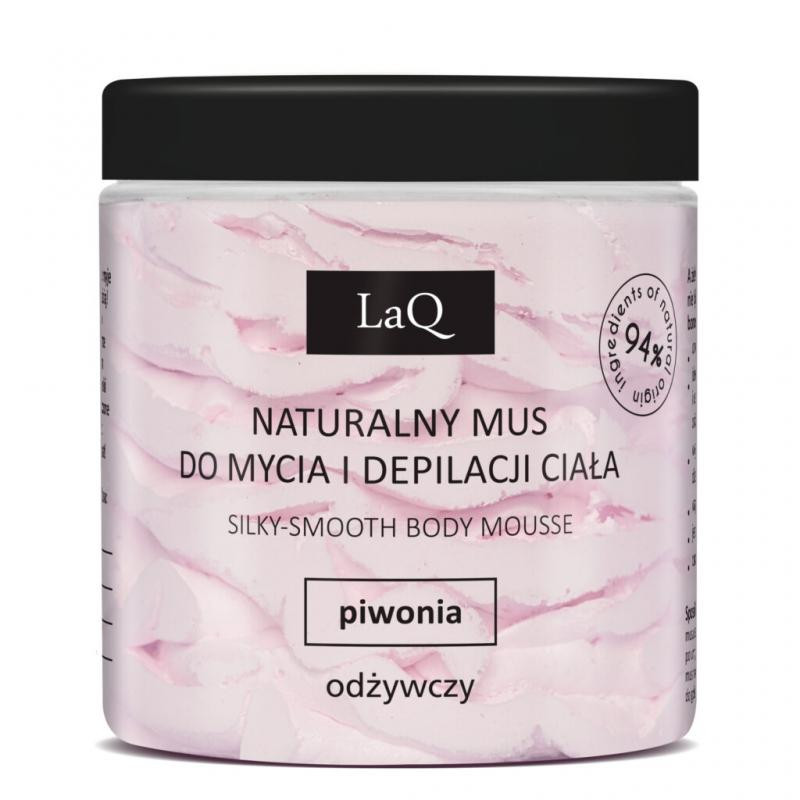 Laq Mus do mycia i depilacji ciała piwonia, 100 g