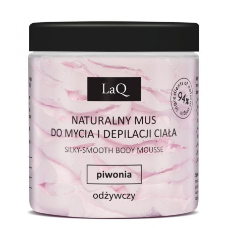 Laq Mus do mycia i depilacji ciała piwonia, 100 g