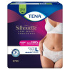Tena Silhouette Plus White majtki chłonne rozmiar L, 10 sztuk