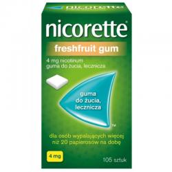 Nicorette Fresh Fruit Gum 4...