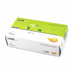 Rękawice easyCARE winylowe rozmiar M,100 sztuk