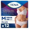 Tena Silhouette Plus White majtki chłonne rozmiar M, 12 sztuk
