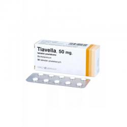 Tiavella 50 mg, 50 tabletek