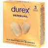 Durex Sensual No Latex, prezerwatywy nielateksowe, 3 sztuki