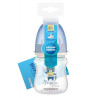 Canpol babies EasyStart Bonjour Paris Butelka szeroka antykolkowa 120 ml PP niebieska, 1 sztuka