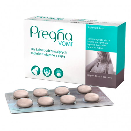 Pregna VOMI guma do żucia, 16 sztuk