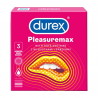 Durex Pleasuremax, prezerwatywy ze środkiem nawilżającym, 3 sztuk