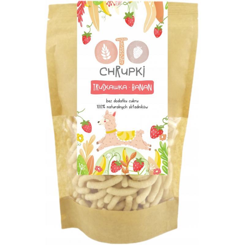 OtoLandia OTO Chrupki, truskawka-banan, 25 g