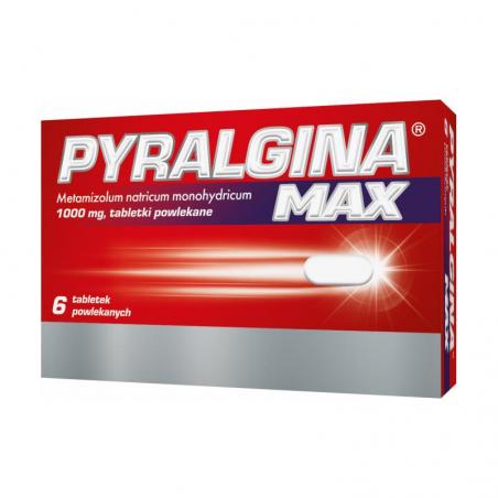 Pyralgina Max 1000 mg, 6 tabletek powlekanych