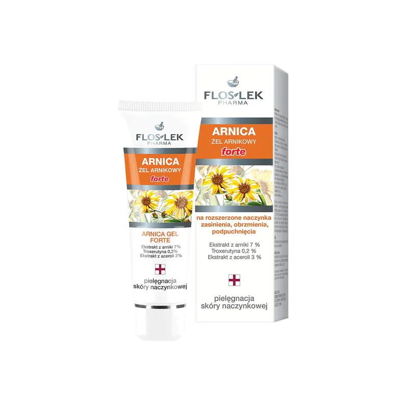 Flos-Lek Pharma Arnica, żel z arniką forte, 50 ml