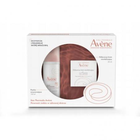 Avene Eau Thermale zestaw pianka oczyszczająca, 150 ml + krem odżywczy, 50 ml