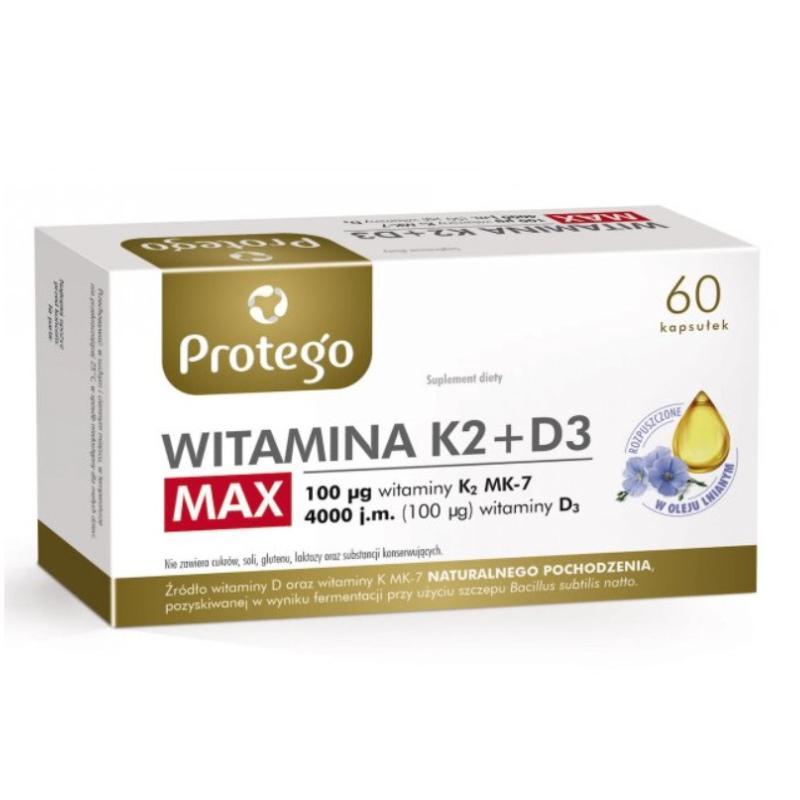 Protego Witamina K2+D3 Max, 60 kapsułek