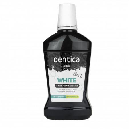 Dentica By Tołpa Black White, płyn do płukania jamy ustnej, 500 ml