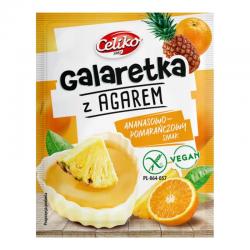 Celiko Galaretka o smaku ananasowo-pomarańczowym z agarem, 45 g