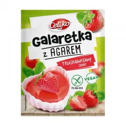 Celiko Galaretka z agarem o smaku truskawkowym, 45 g