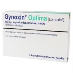 Gynoxin Optima 200 mg, 3 kapsułki dopochwowe