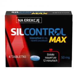 Silcontrol MAX 50 mg, 4 tabletki powlekane