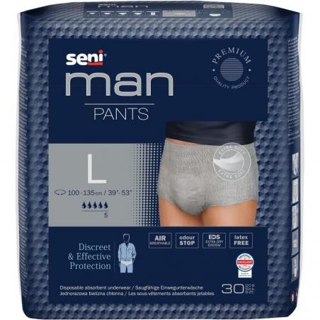 Seni Man Pants, majtki chłonne, rozmiar L, 30 sztuk