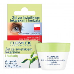 Flos-Lek żel ze świetlikiem lekarskim i herbatą do powiek i pod oczy, 10 g