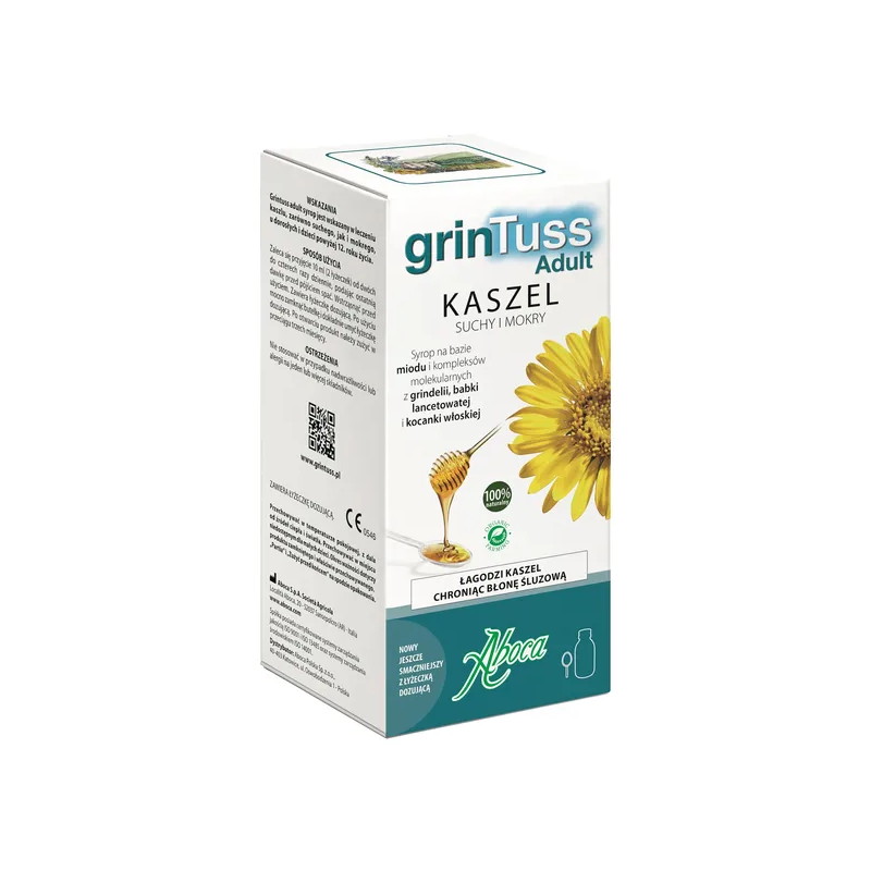 GrinTuss Adult, syrop na kaszel suchy i mokry, 128 g