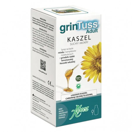 GrinTuss Adult, syrop na kaszel suchy i mokry, 128 g