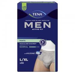 Tena Men Pants Normal Grey, majtki chłonne, rozmiar L/XL, 30 sztuk