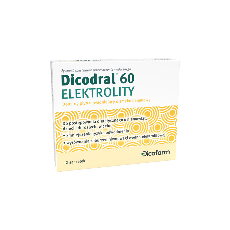 Dicodral 60, elektrolity, 12 saszetek