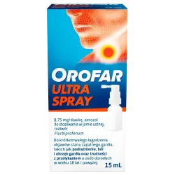 Orofar Ultra Spray 8,75 mg/dawkę, 15 ml