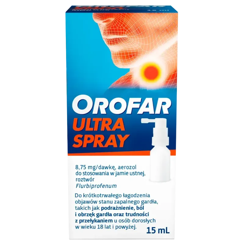 Orofar Ultra Spray 8,75 mg/dawkę, 15 ml