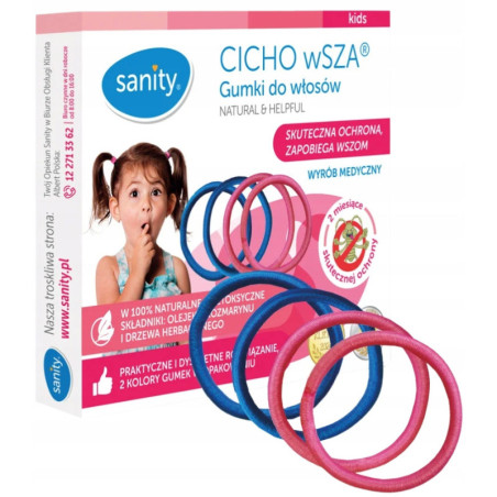 CICHO wSZA, gumki do włosów, 4 sztuki