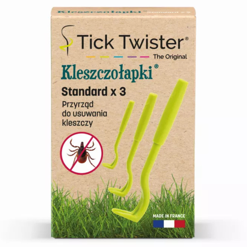 Tick Twister Kleszczołapki, przyrząd do usuwania kleszczy, 3 sztuki