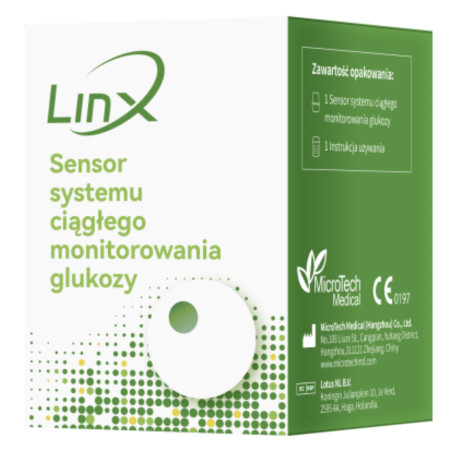 Linx Sensor do ciągłego pomiaru glukozy, 1 sztuka