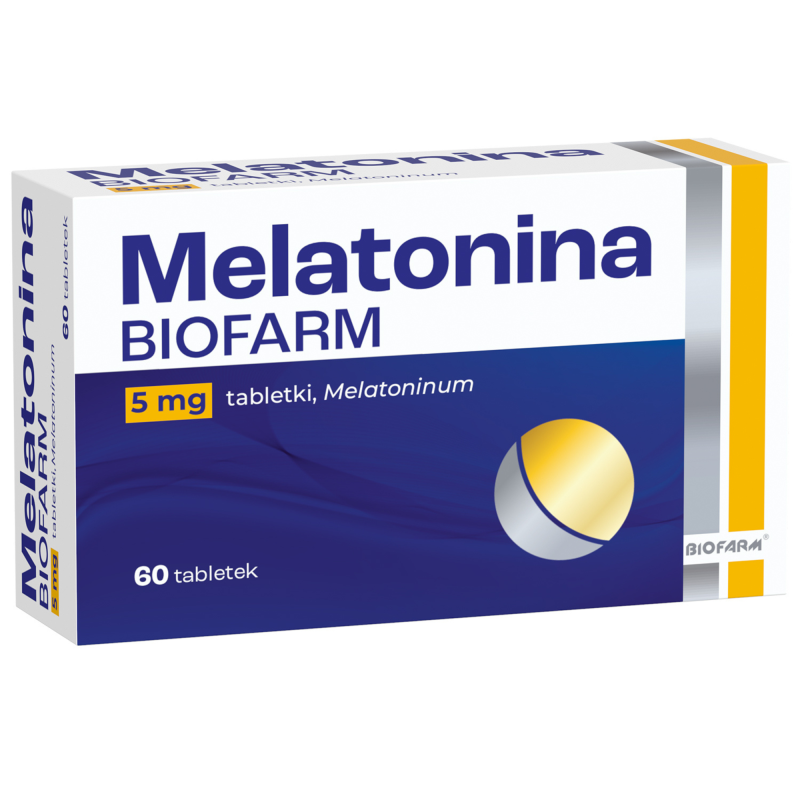 Melatonina Biofarm 5 mg, 60 tabletek